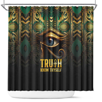 Egypt Eye of Horus Shower Curtain Truth Know Thyself LT15