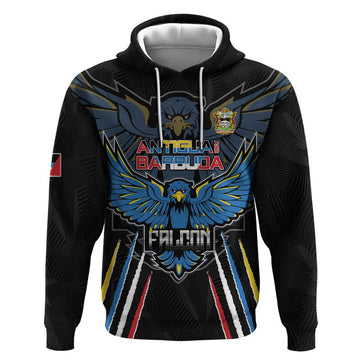 Custom Antigua and Barbuda Cricket Hoodie Come On Falcons LT15
