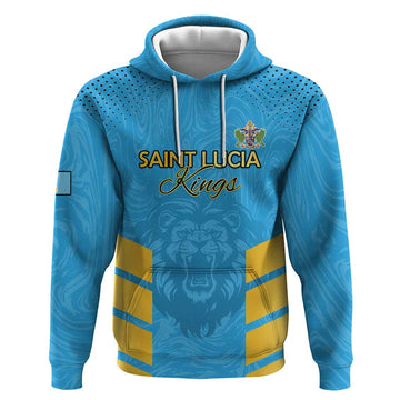 Custom Saint Lucia Cricket Hoodie Go Beinspired LT15