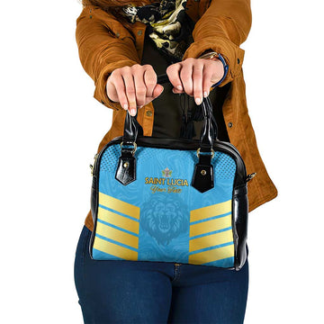 Custom Saint Lucia Cricket Shoulder Handbag Go Beinspired LT15