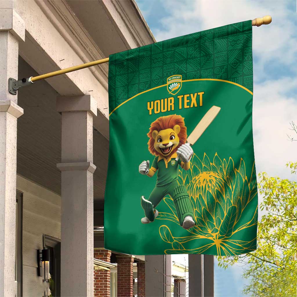 Custom South Africa Garden Flag Lion Mascot Proteas Cricket LT15