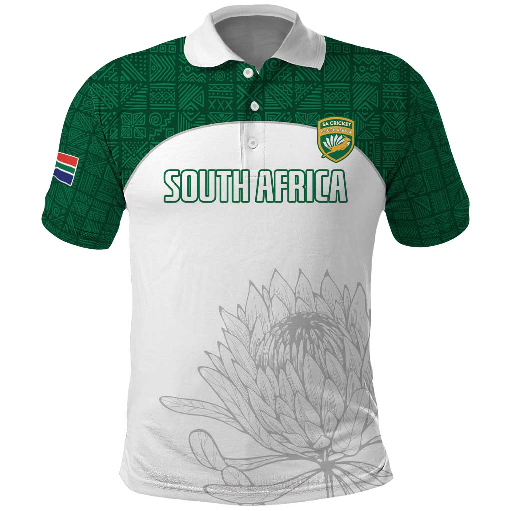 Custom South Africa Cricket Polo Shirt Go Proteas LT15