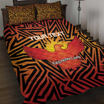 Custom Afro South Africa Cricket Quilt Bed Set Eastern Cape - Go Sunrisers LT15