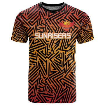 Custom Afro South Africa Cricket T shirt Eastern Cape - Go Sunrisers LT15