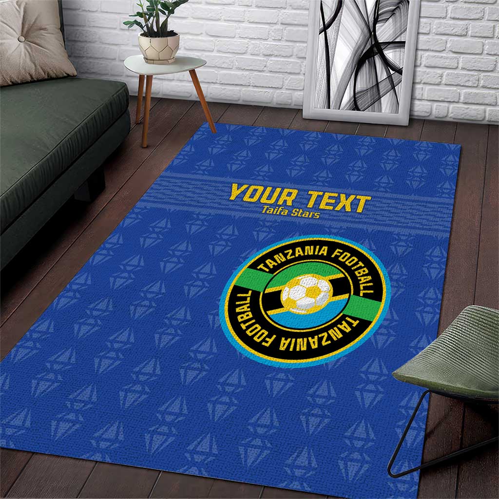 Custom Tanzania Football Area Rug Taifa Stars Go Champions LT15