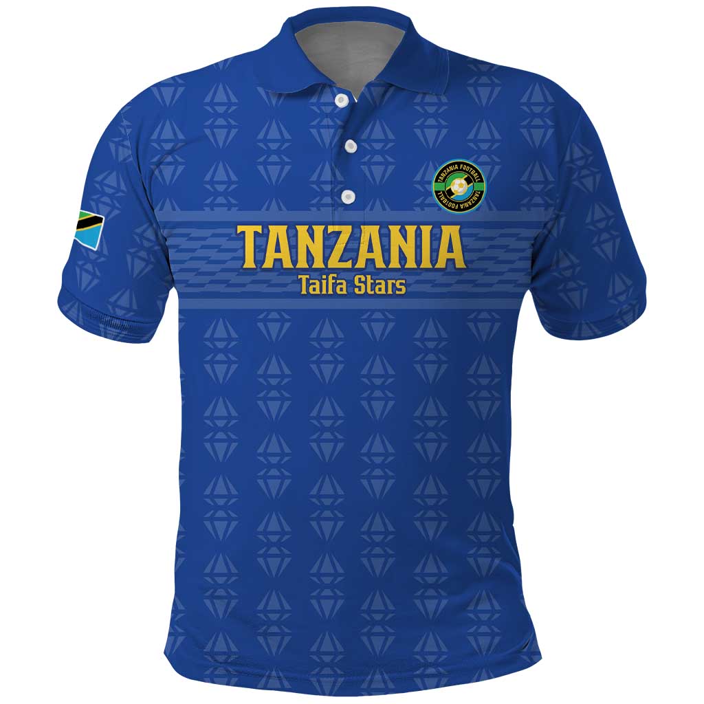 Custom Tanzania Football Polo Shirt Go Taifa Stars LT15