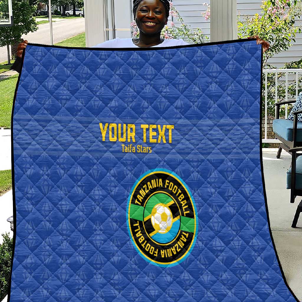 Custom Tanzania Football Quilt Taifa Stars Go Champions LT15