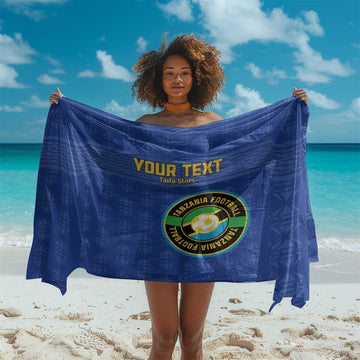 Custom Tanzania Football Sarong Taifa Stars Go Champions LT15