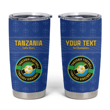 Custom Tanzania Football Tumbler Cup Taifa Stars Go Champions LT15