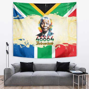 Nelson Mandela International Day 46664 Tapestry Its In Our Hands - Batik Pattern LT15