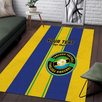 Custom Afro Tanzania Football Area Rug We Are Champions LT15