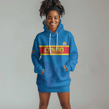 DR Congo Football Custom Hoodie Dress Go Champions LT15