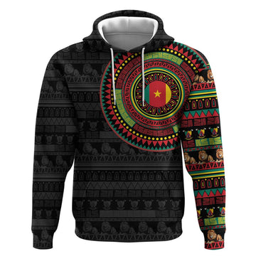 Cameroon Hoodie African Tribal Pattern LT15