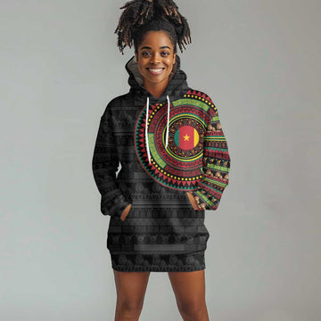 Cameroon African Tribal Pattern Hoodie Dress Chest Arm Tattoo LT15