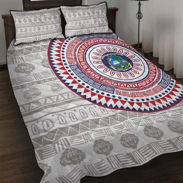 Liberia African Tribal Pattern Quilt Bed Set Chest Arm Tattoo LT15