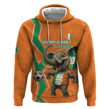Custom Ivory Coast Football Hoodie Go Les Elephants LT15