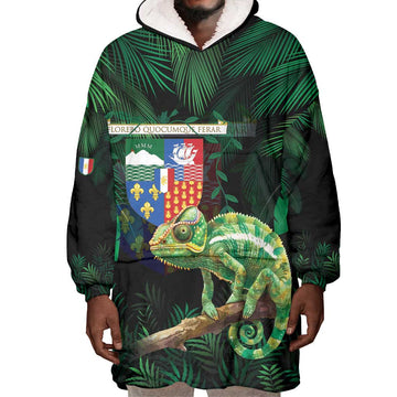 Reunion Island Wearable Blanket Hoodie Furcifer Pardalis LT15
