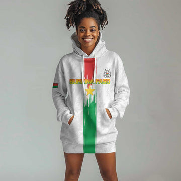 Burkina Faso Football Custom Hoodie Dress Go Champions LT15
