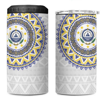 Cape Verde African Tribal Pattern 4 in 1 Can Cooler Tumbler Chest Arm Tattoo LT15