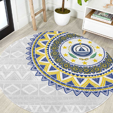 Cape Verde African Tribal Pattern Round Carpet Chest Arm Tattoo LT15