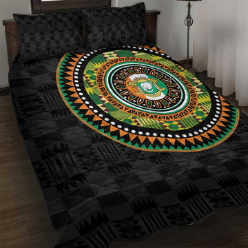 Ivory Coast African Tribal Pattern Quilt Bed Set Chest Arm Tattoo LT15