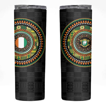 Ivory Coast African Tribal Pattern Skinny Tumbler Chest Arm Tattoo LT15