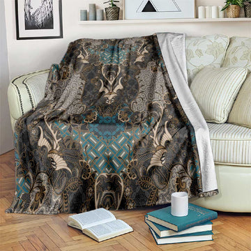 Madiba Nelson Mandela Batik Blanket Black Indonesia Heritage LT15