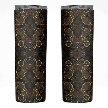 Indonesia Javanese Batik Nelson Mandela Madiba Vintage Style Skinny Tumbler LT15