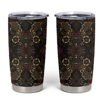 Indonesia Javanese Batik Nelson Mandela Madiba Vintage Style Tumbler Cup LT15