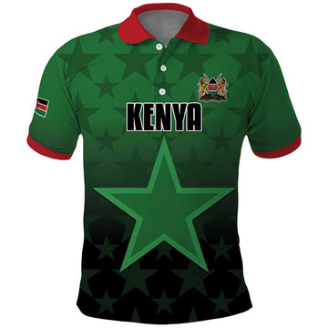 Custom Kenya Football Polo Shirt Go Harambee Stars - Green Jersey LT15