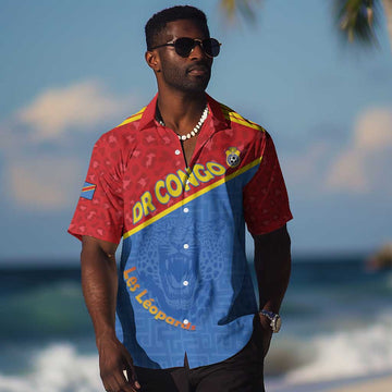 Custom DR Congo Football Hawaiian Shirt Go Champions LT15