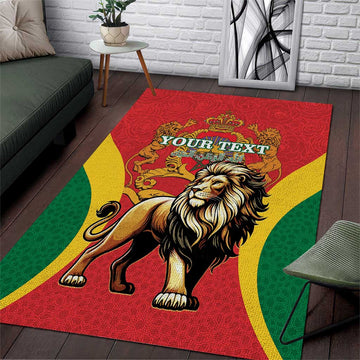 Personalised Morocco Area Rug Barbary Lion - Proclamation Day LT15