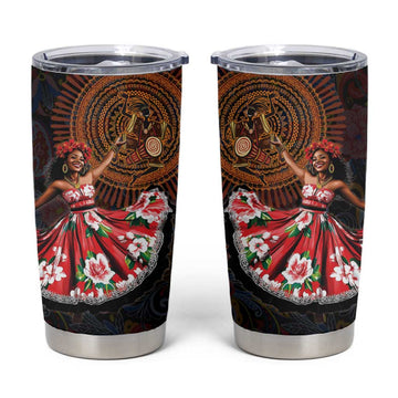 Ladies Sega Dance Tumbler Cup Paisley Mix African Pattern LT15