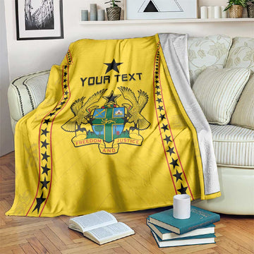 Custom Ghana Football Blanket Mix Adinkra Pattern LT15