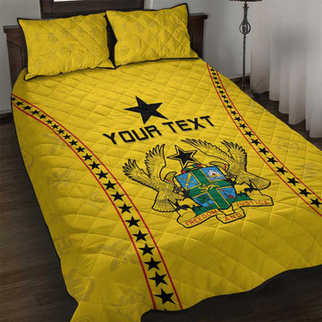 Custom Ghana Football Quilt Bed Set Mix Adinkra Pattern LT15