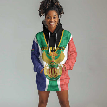 Personalised South Africa Hoodie Dress Coat Of Arms Flag Style LT15