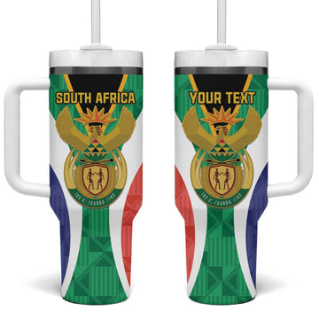 Personalised South Africa Tumbler With Handle Coat Of Arms Flag Style LT15