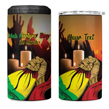 Personalised Proud Mali Martyrs Day In Memory 4 in 1 Can Cooler Tumbler LT15