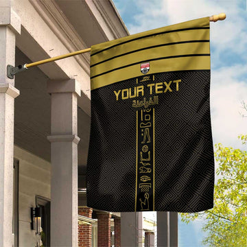 Egyptian Football Custom Garden Flag Yalla Masr - Black Ver LT15