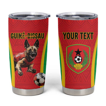 Custom Guinea-Bissau Football Tumbler Cup Go Djurtus Go LT15