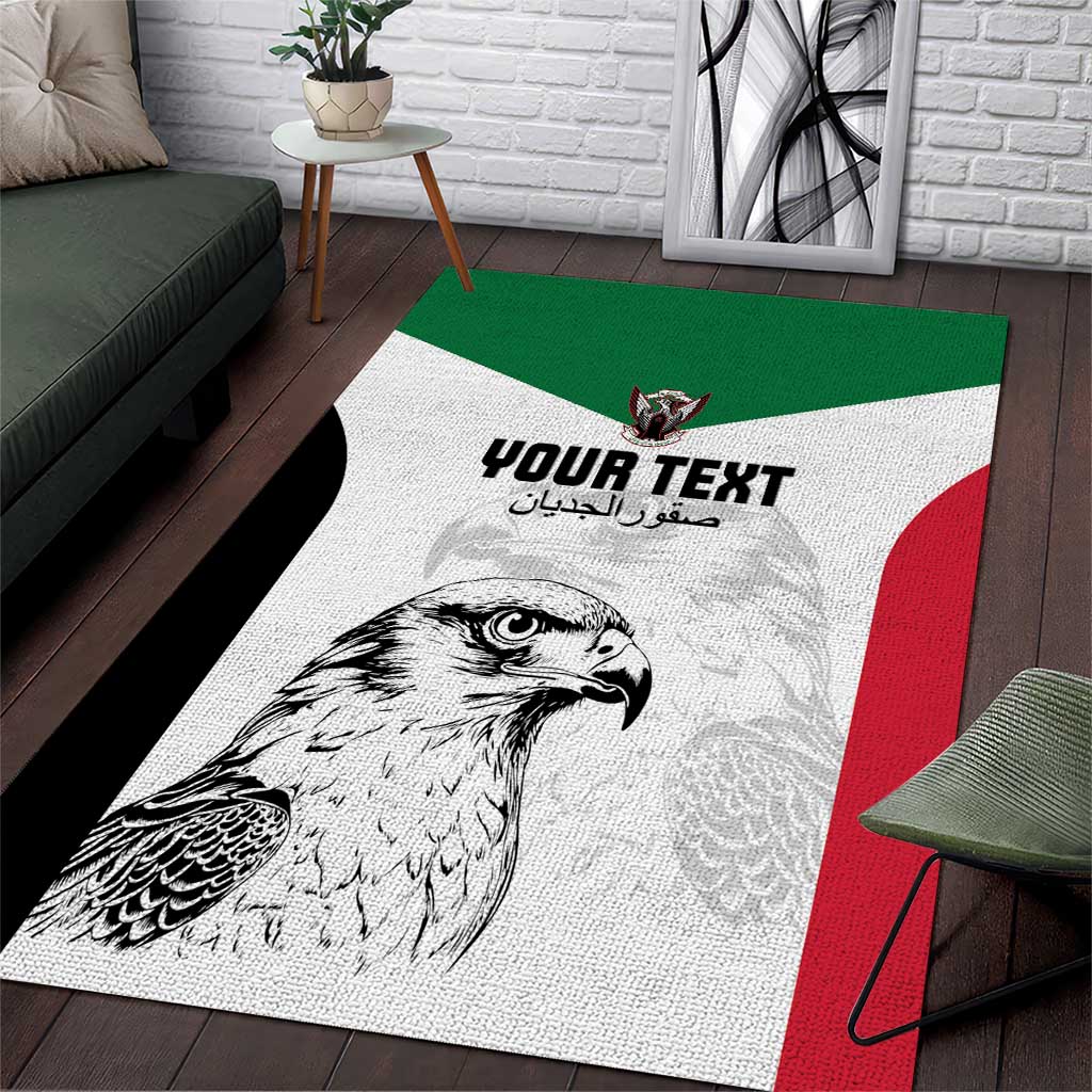 Custom Sudan Football Area Rug Yalla Sudan LT15