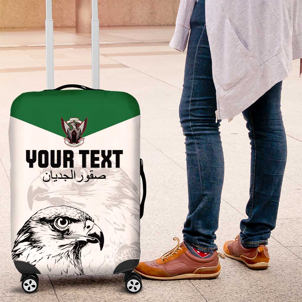 Custom Sudan Football Luggage Cover Yalla Falcons of Jediane LT15