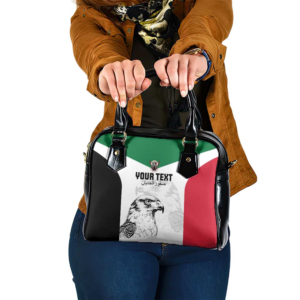 Custom Sudan Football Shoulder Handbag Yalla Falcons of Jediane LT15