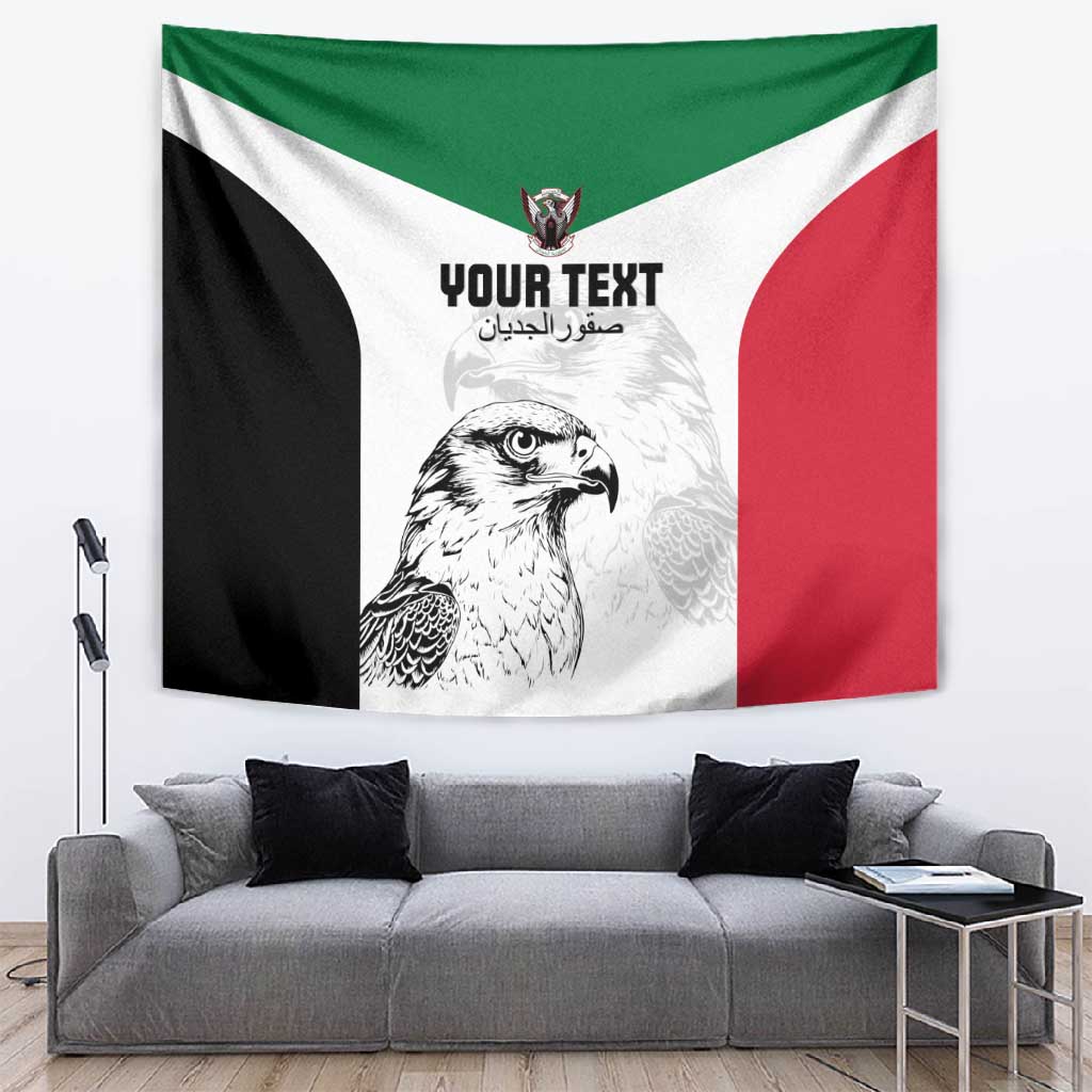 Custom Sudan Football Tapestry Yalla Sudan LT15