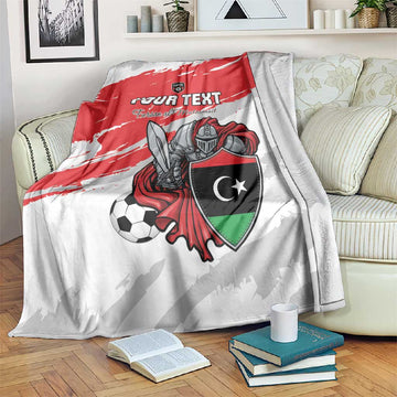 Custom Libya Football Blanket Forza Fursan Al-Mutawasit LT15