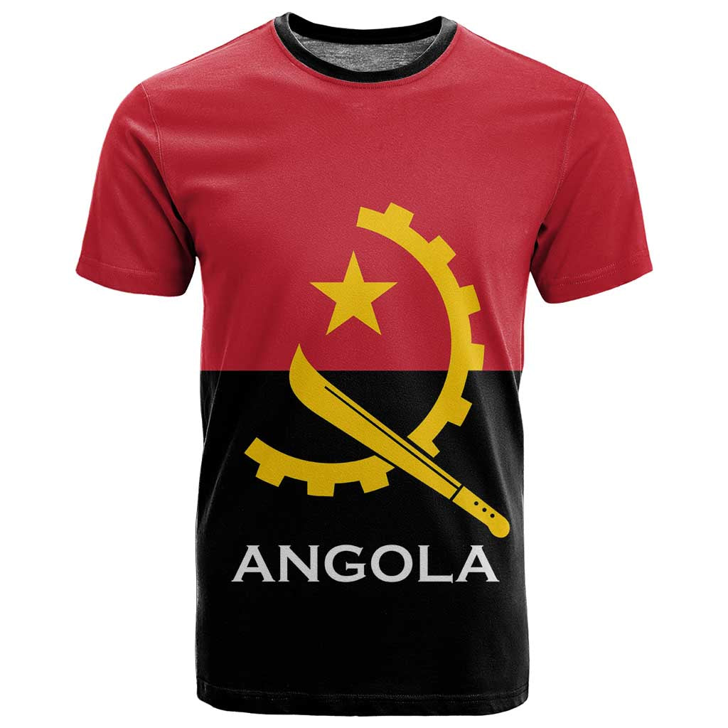 Angola Country Flag Stylized T shirt LT15