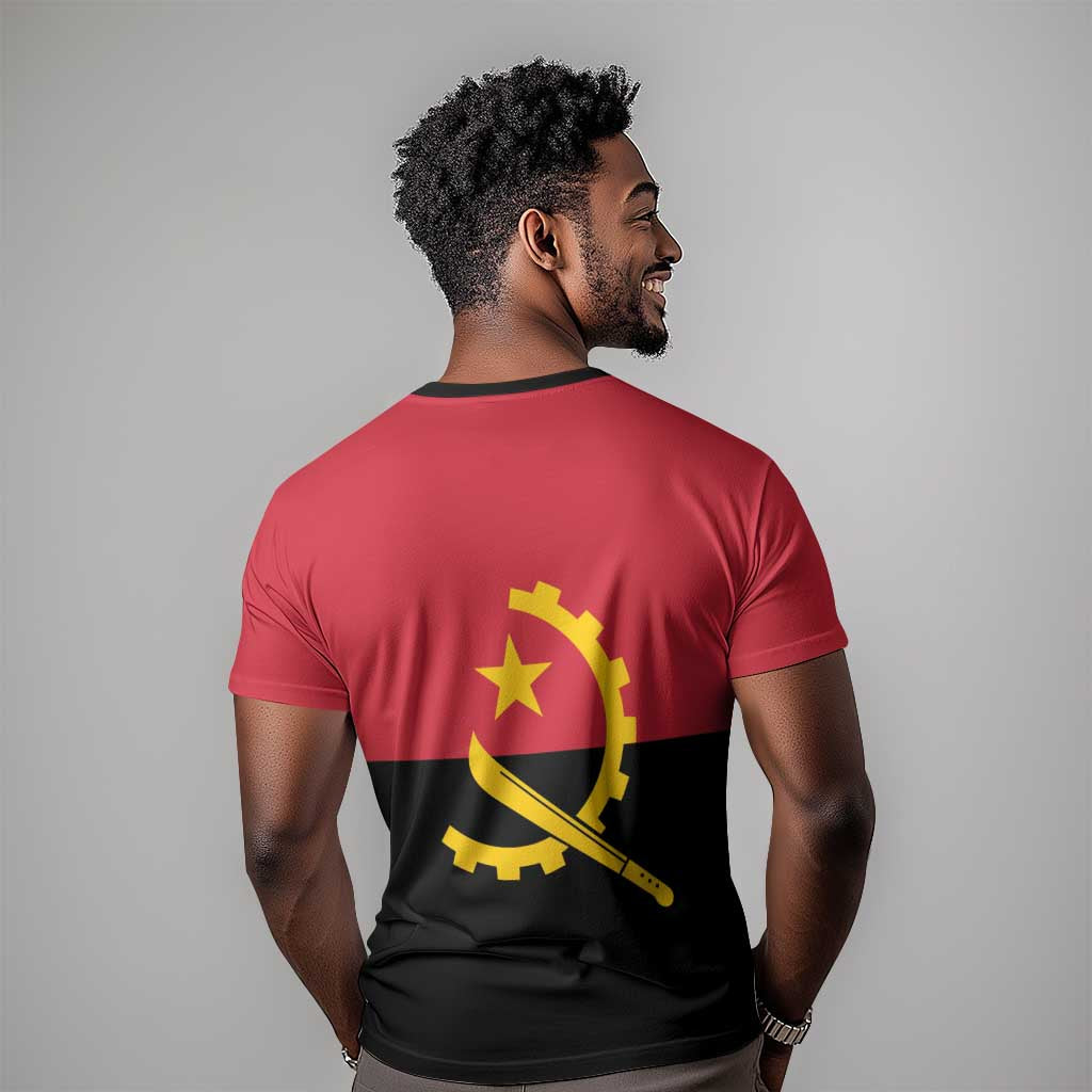Angola Country Flag Stylized T shirt LT15
