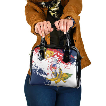 Ra Hachiri 976 Shoulder Handbag Mayotte Map With Ylang Ylang LT15