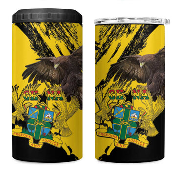 Afro Ghana 4 in 1 Can Cooler Tumbler Eagle With Coat Of Arms LT15
