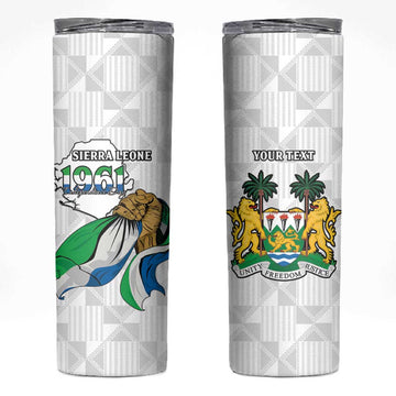 Personalised Happy Independence Sierra Leone Skinny Tumbler April 27th LT15